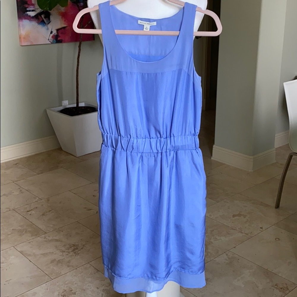 Light Blue Silk Sleeveless Banana Republic Dress